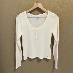 Hollister Half-Button Long Sleeve Shirt